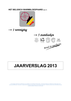 JAARVERSLAG 2013