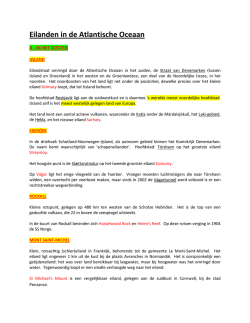 Eilanden in de Atlantische Oceaan