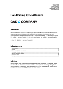 Handleiding Lync Attendee