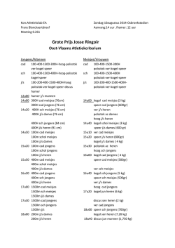 info+uurrooster - Koninklijke Atletiekclub Eendracht Aalst