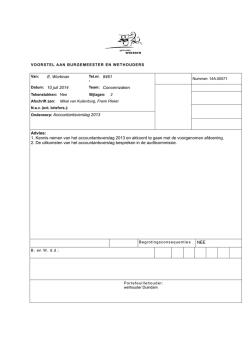 Accountantsverslag 2013