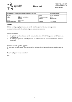 Gunning accountantscontrole 2015-2018