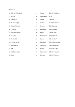 3e Divisie A. 1. Cafe de Meidoorn 2 Do Wezep Cafe De Meidoorn 2