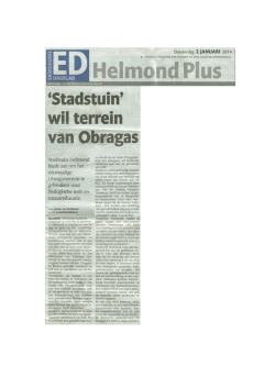 Lees het artikel verschenen in het Eindhovens Dagblad op 2 januari
