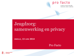 Jeugdzorg: samenwerking en privacy