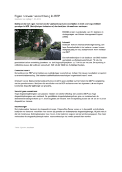 Eigen ruwvoer scoort hoog in BEP