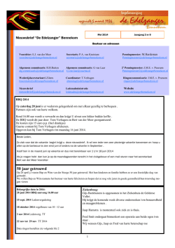 Nieuwsbrief\ mei 2014