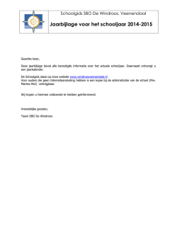 INDELING GROEPEN ONDERBOUW