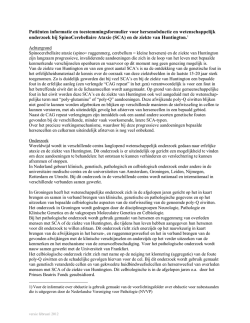 Informatie en toestemminsverklaring hersenobductie