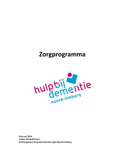 Zorgprogramma orgineel HBD regio Noord-Limburg