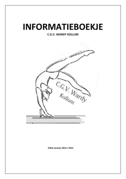 INFORMATIEBOEKJE
