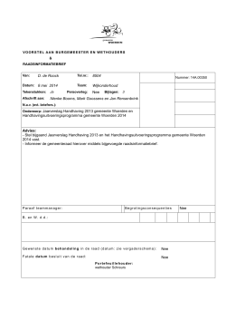 Jaarverslag Handhaving 2013 gemeente Woerden en