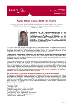 Agnès Ogier, nieuwe CEO van Thalys