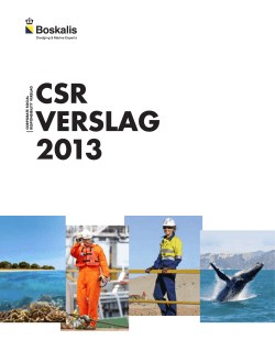 CSR VERSLAG 2013