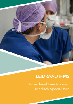 Leidraad IFMS (2014) - Orde van Medisch Specialisten