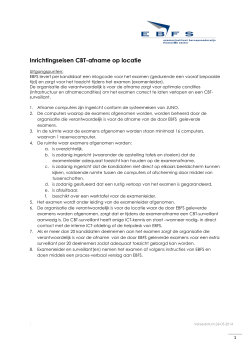 Voorwaarden CBT-afname op locatie EBFS 20131001