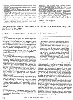 Download PDF - Nederlands Tijdschrift voor Geneeskunde