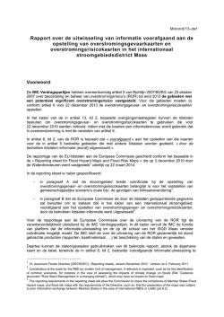 Internationale informatie-uitwisseling kaarten Maas