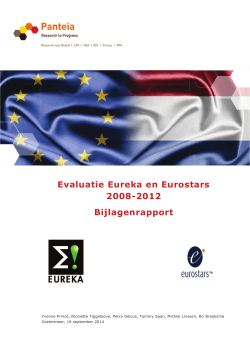 Evaluatie Eureka en Eurostars 2008-2012