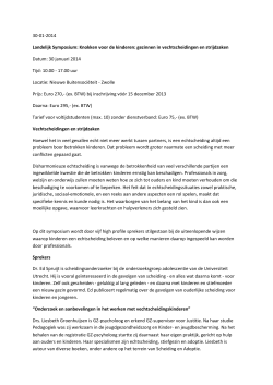 30-01-2014 Landelijk Symposium: Knokken voor de
