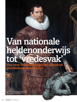 Hoe twee wereldoorlogen het schoolvak geschiedenis veranderden