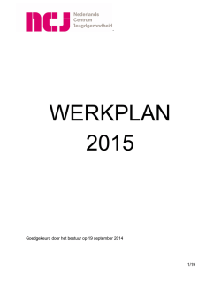 WERKPLAN 2015