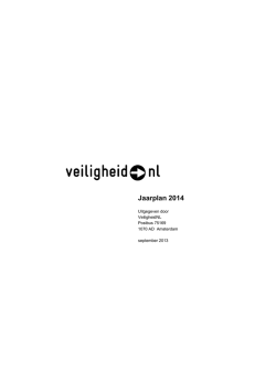 Jaarplan 2014