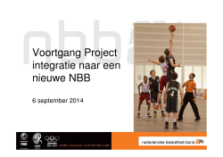 Voortgang Project integratie naar een nieuwe NBB