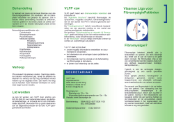Flyer VLFP - Vlaamse Liga voor Fibromyalgie Patiënten