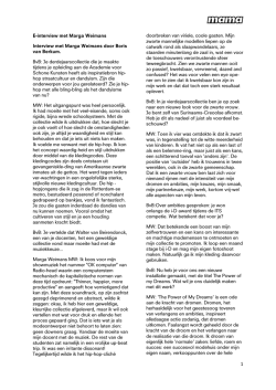 E-interview met Marga Weimans