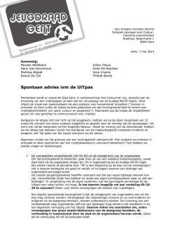 dit advies - Jeugdraad Gent