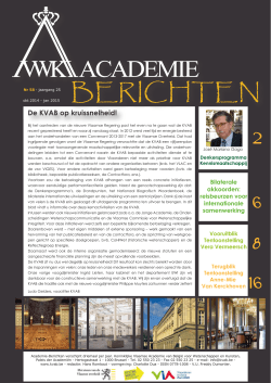 okt 2014 - jan 2015 - Koninklijke Vlaamse Academie van België