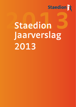 Staedion jaarverslag 2013 (PDF)