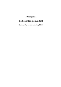 Jaarverslag 2013