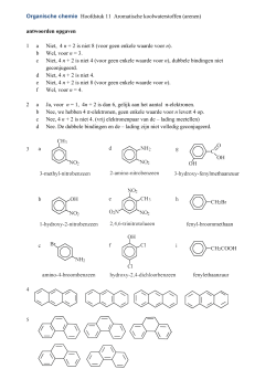 Organische chemie Hoofdstuk 11 Aromatische