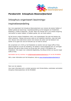 inspiratiewandeling - Inloophuis Steenwijkerland