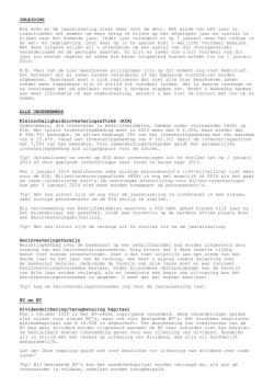 INLEIDING Nog even en de jaarwisseling staat
