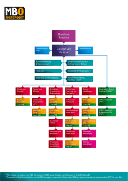 Organogram MBO Amersfoort
