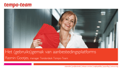 Het (gebruiks)gemak van aanbestedingsplatforms