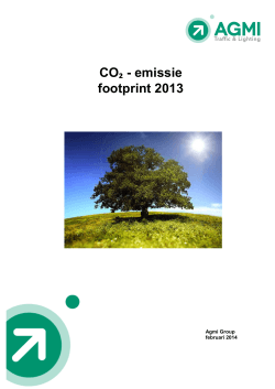 Download hier onze CO2 footprint 2013