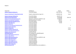 Gazprom Organisatie Hoofdsector Omzet Werkn. Gazprom