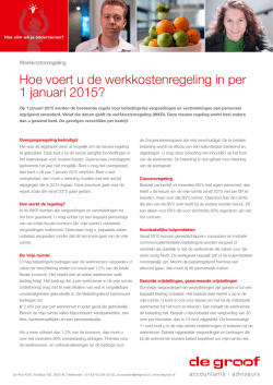 Hoe voert u de werkkostenregeling in per 1 januari 2015?