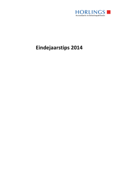 Eindejaarstips 2014