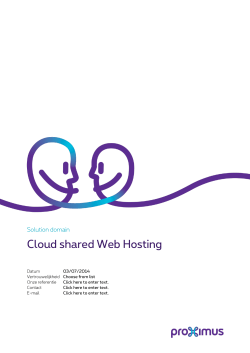 contract - Proximus Cloud Pro