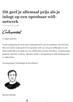Dit geef je allemaal prijs als je inlogt op een openbaar wifi