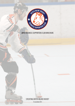 DIH 2015 BSC - Dutch Inline Hockey