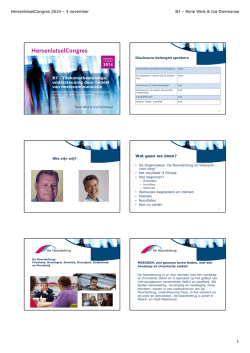 Hand-out - HersenletselCongres