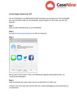 Incheckapp bookmark iOS - Incheckapp icoon toevoegen aan