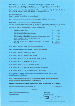 Klas 5 - VWO - Ichthus College Kampen