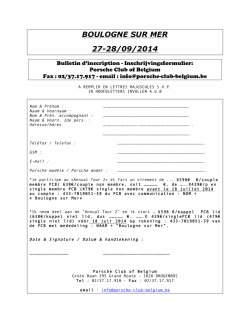 to register - Porsche Club CMS